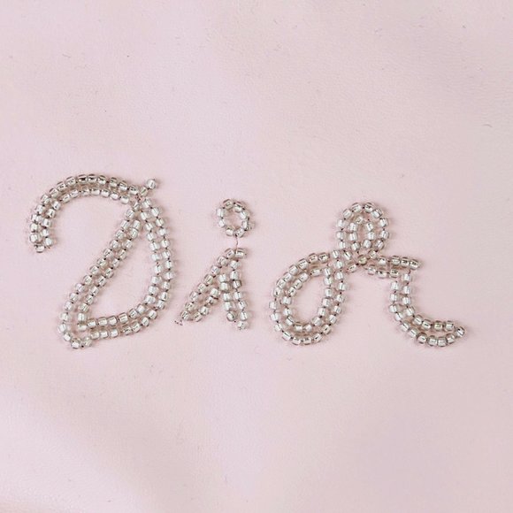 Dior Beaute, Christian Dior Pink Beaded Clutch Make-up Bag Handbag, NWOT - Picture 7 of 12